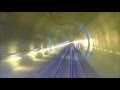 The Gotthard Base Tunnel COMPLETE DRIVE THROUGHT In Switzerland