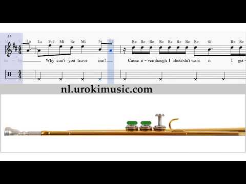 Trompet Leren Spelen Ariana Grande problem Trompetles Studie Klasse Muzieknoten Bladmuziek  Melodie