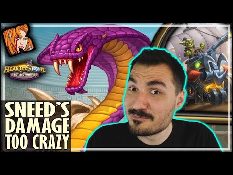 SNEED’S DAMAGE IS TOO CRAZY! - Hearthstone Battlegrounds