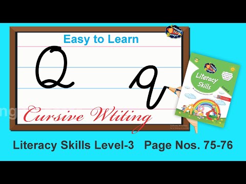 Cursive Writing for Beginners | Letter Q | Cursive Capital and Small Alphabet | Learning Booster