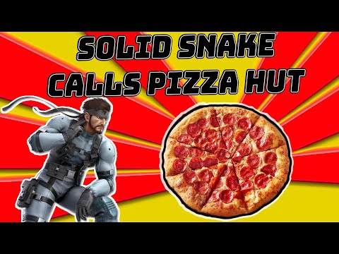 Solid Snake Calls Pizza Hut and GameStop