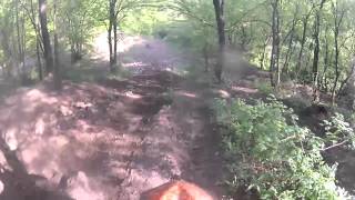 preview picture of video 'Enduro fail in Bilstain on a Suzuki DR800 Big and KTM 450SX'