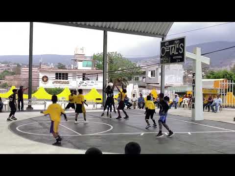 Básquetbol infantil en San Dionisio Ocotepec 2024 barrio de Fatima