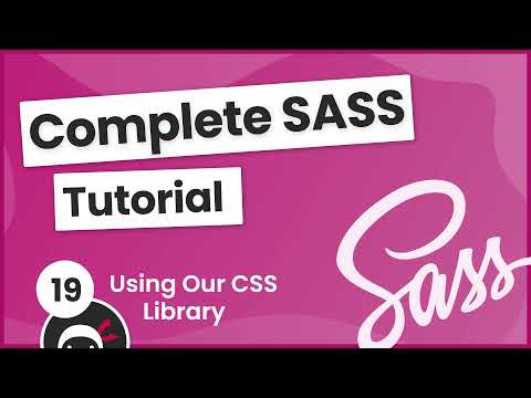 SASS Tutorial build your own CSS library 19 Using the CSS Library