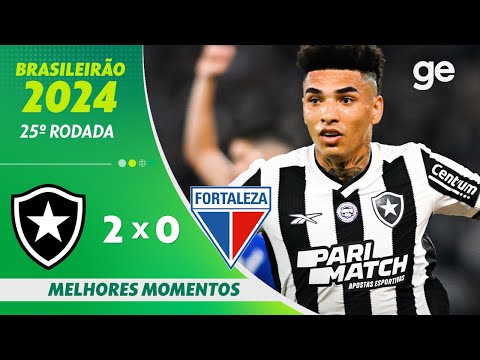 Gols e lances de Botafogo x Fortaleza