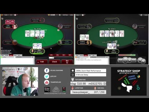 200NL Zoom Poker Cash Game - Donking it UP!