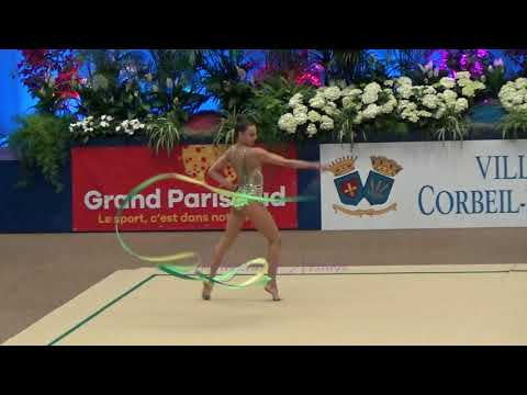Petya BORISOVA (BUL) ribbon - 2018 Corbeil senior AA
