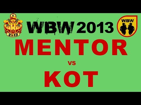 Kot 🆚 Mentor 🎤 WBW 2013 el.3 (freestyle rap battle) Półfinał