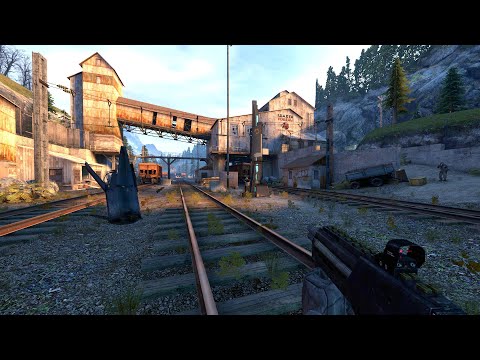 HALF-LIFE 2 Part 9: TRAIN YARD SNIPERS 🔶 HALF-LIFE 2 X1X Enhanced HL2 Walkthrough 4K