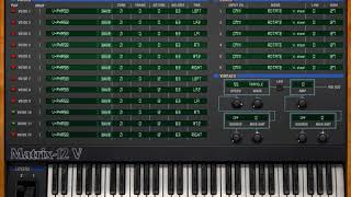 Video thumbnail for No talk Just PLAY - Arturia Matrix 12 V by Musicman2047