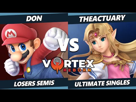 Vortex Legends 8 Losers Semis - Don (Mario) Vs. TheActuary (Zelda) SSBU Ultimate Tournament