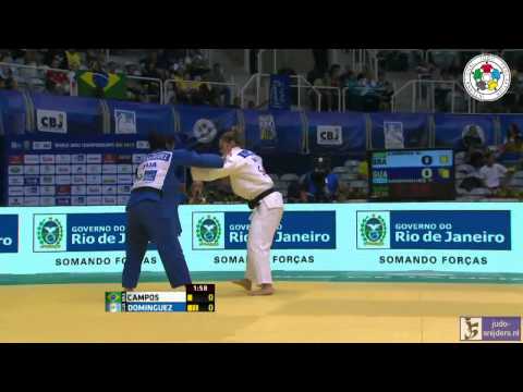 Judo 2013 World Championships Rio de Janeiro: Campos (BRA) - Dominguez (GUA) [-63kg]