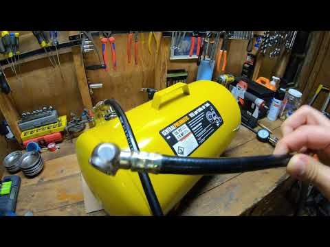 Modifying a Harbor Freight Portable Air Tank (Central Pneumatic 11 Gallon)