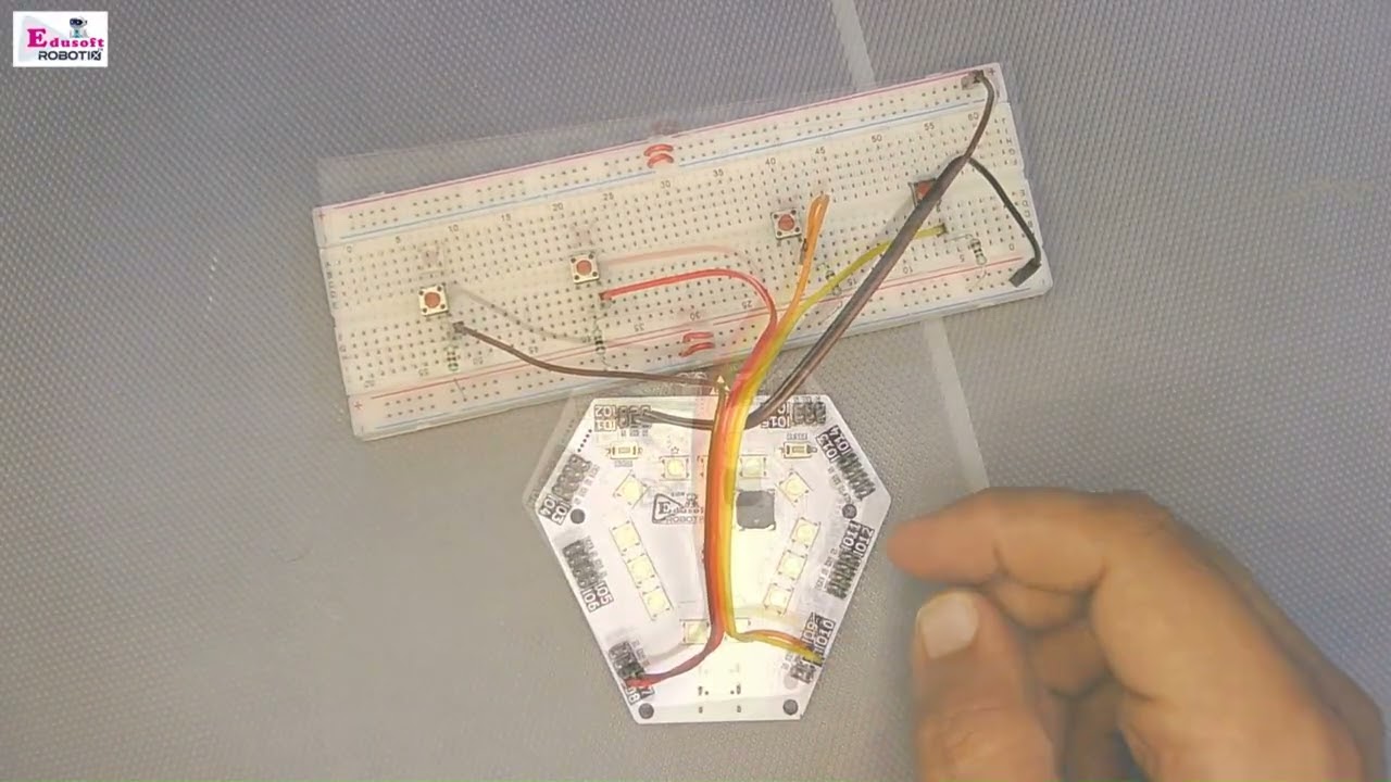 Create a Pushbutton LED Light Show | Magic Board & Electronics Tutorial | EDUSOFT ROBOTIX