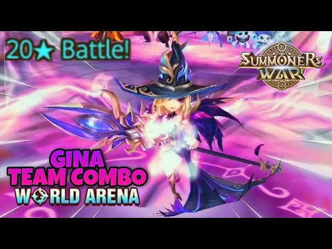 Gina Team Combo in World Arena - Summoners War