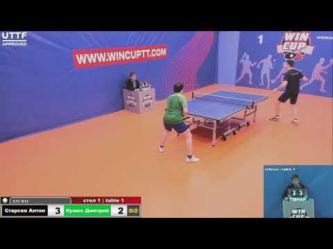 Старски Антон 0-3 Кушко Дмитрий  Турнир Восток 4 WINCUP 28.03.21 Прямая трансляция Зал1