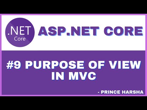 9 ASP NET Core MVC tutorial What is View and purpose of View