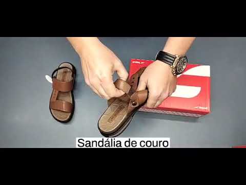Sandália Masculina Itapuã Em Couro Chocolate