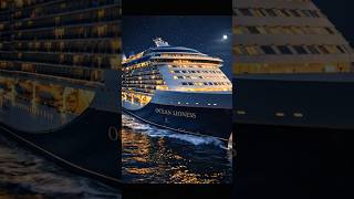 Night Cruise in the middle of Pacific Ocean #luxury #ship #travel