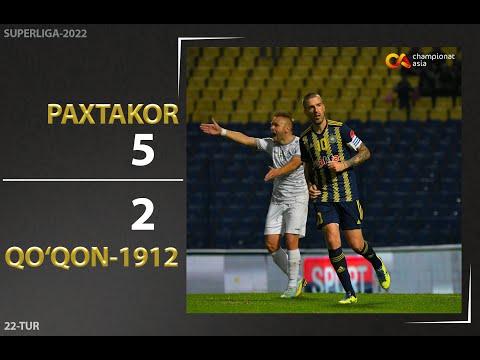 Superliga. Paxtakor - Qo'qon 1912 5:2 Highlights (18.10.2022)