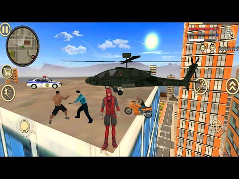 Spider Superhero Fighter Rope hero Crime Vice Town Simulator #3 - Android Gameplay