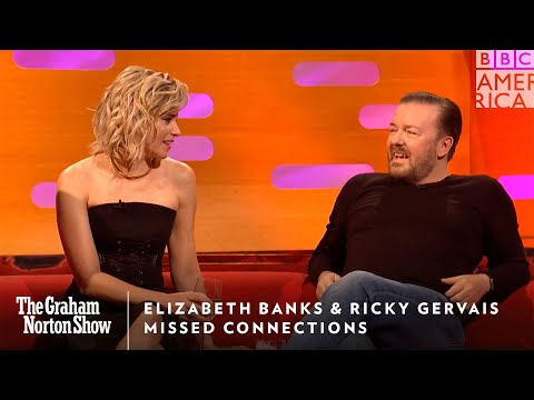 Elizabeth Banks & Ricky Gervais Missed Connection | The Graham Norton Show | Friday 11p | BBCAmerica