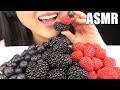 ASMR BERRY FRUIT PLATTER JUMBO BLACKBERRIES No Talking EATING SOUNDS ASMR Phan