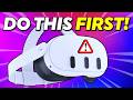 12 Things to do FIRST with your Meta Quest 3. VR Tips and Tricks DEFAULT Thumbnail