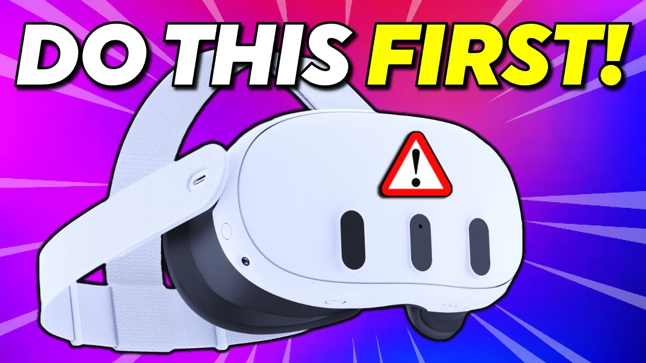 12 Things to do FIRST with your Meta Quest 3. VR Tips and Tricks