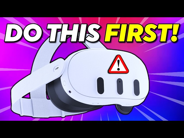 12 Things to do FIRST with your Meta Quest 3. VR Tips and Tricks SDDEFAULT Thumbnail