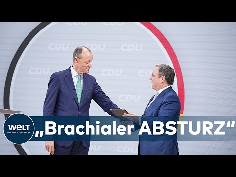 CDU-PARTEITAG - LASCHET: „Das ist ein brachialer Absturz in die dritte Reihe“ | WELT THEMA