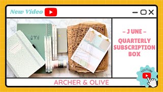 Archer & Olive - Quarterly June Subscription Box Un-Boxing - TracEy Monster