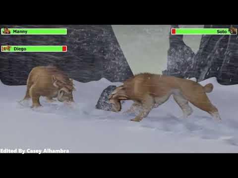 Ice Age (2002) Final Battle with healthbars