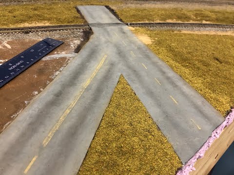 Model Roads Using Foam Sheets
