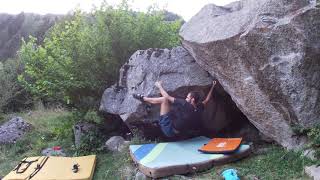 Video thumbnail of Mala-baba, 6a+. Cavallers