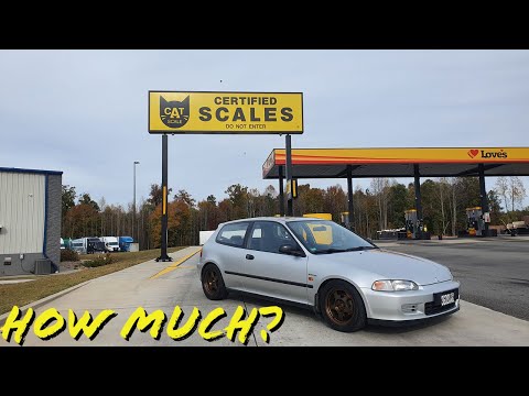 1st YouTube video about how much does a honda civic weigh