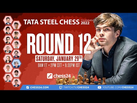 Tata Steel Chess 2022 | Round 12 | Jan Gustafsson & Peter Svidler