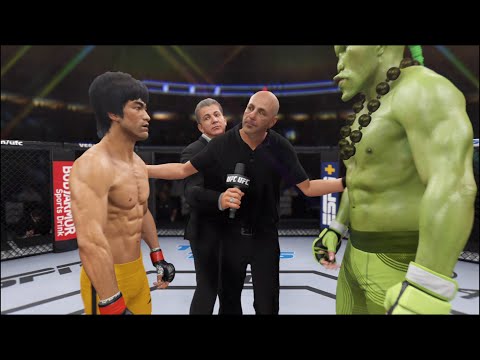 Bruce Lee vs. Monster Creature - EA Sports UFC 4 - Epic Fight 🔥🐲