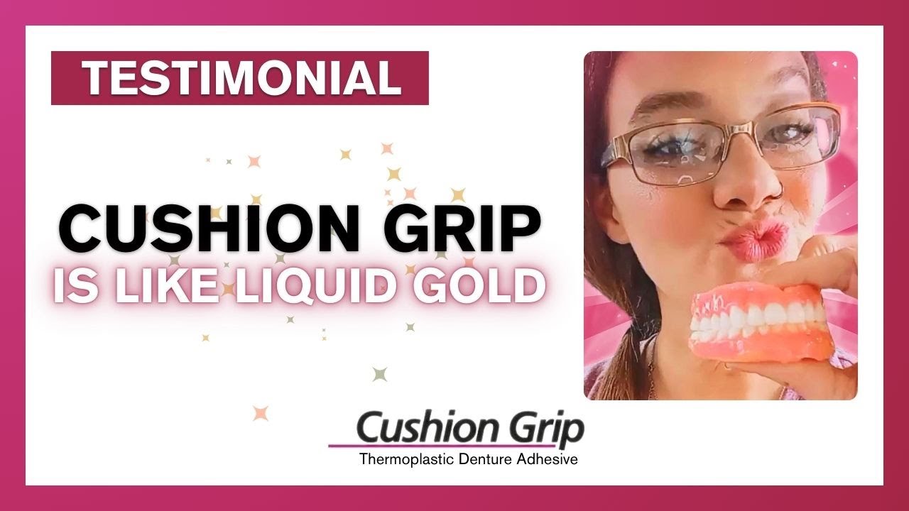 YouTube video explaining why Cushion Grip works for her.