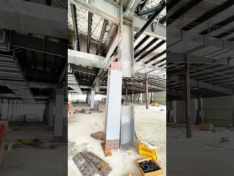 Heightening house steel structure column process- Good tools and machinery make work easy