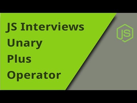 JS Interview Unary Plus Question 31