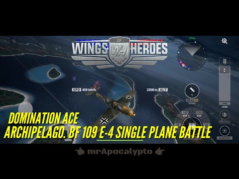 Archipelago. Bf 109 E-4 Domination ace gameplay. Wings of Heroes.