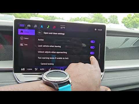 So aktivieren Sie die automatische Funktion „Sperren beim Verlassen“ bei einem VW Tiguan (Baujahr...