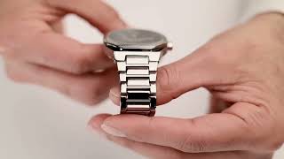 ساعة ستيل ميناء كحلي ديزاين 24