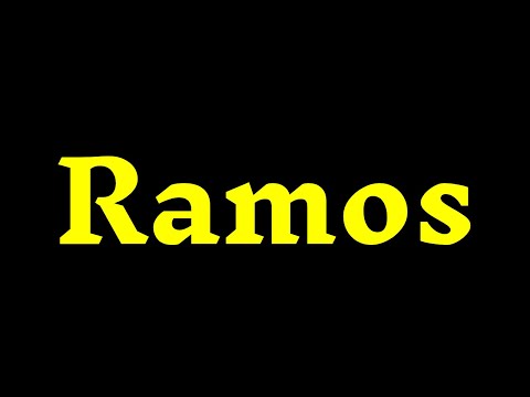 How To Pronounce '’Ramos'' Correctly? How to say ‘’Ramos’'?