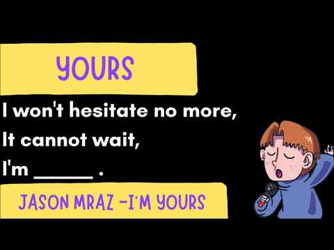 Possessive adjectives and pronouns in songs!