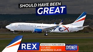 The End of Rex & Origins of SYD · REX 737 Business Class 🇦🇺 Sydney ✈ Adelaide · A Double Tribute!