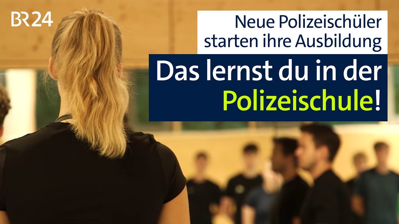 Die neuen Polizeischüler haben ihre Ausbildung begonnen: Das erwartet sie | Abendschau | BR24