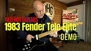 Video thumbnail for 1983 Fender Tele Elite BLK #E316160 RED HOT GUITARS!! by James Hood Guitar