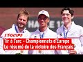 La victoire des Français par équipes - Tir à l'arc - Championnats d'Europe